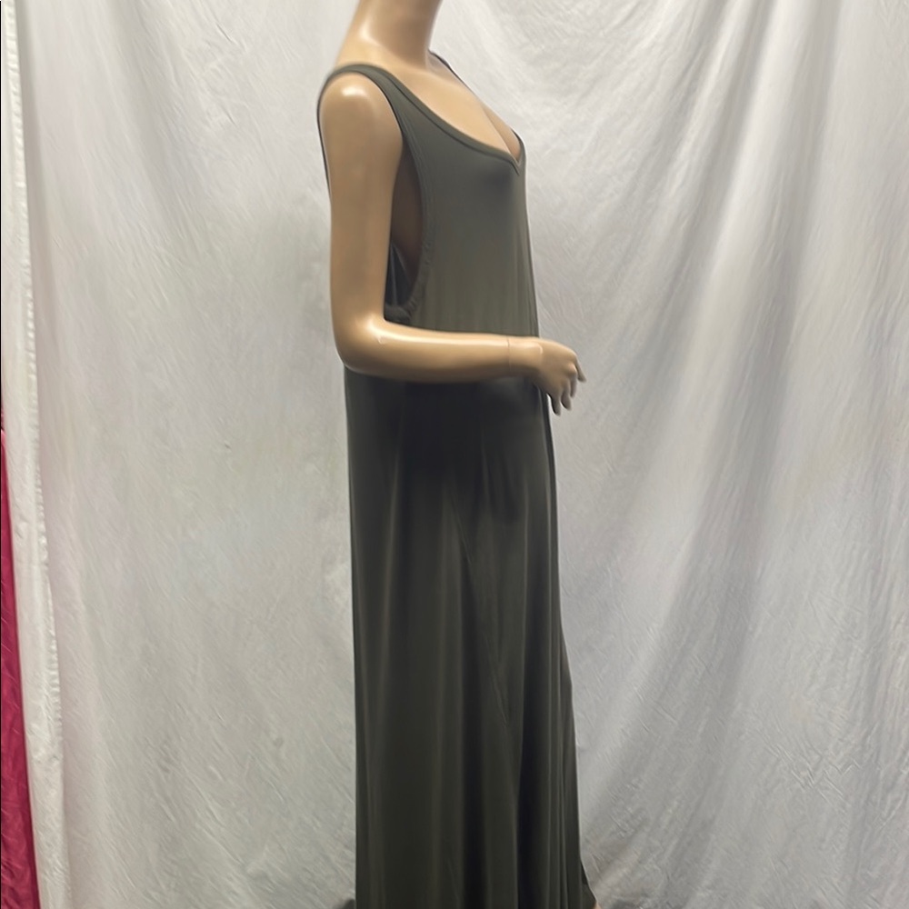 H&M Basic Olive Green Pullover Sleeveless Full Ma… - image 3